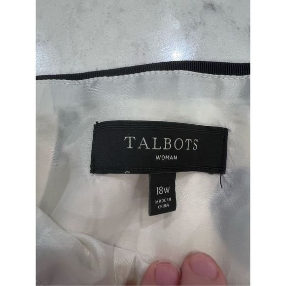 Talbots 18W polkadot skirt business casual professional work office - Picture 2 of 3